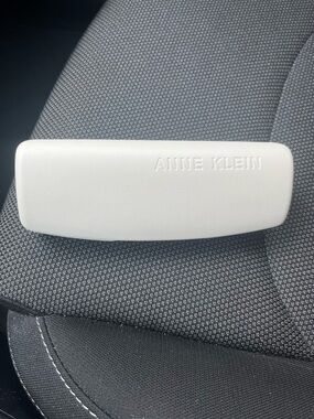 Anne Klein Cream Sunglasses Case with Embossed Logo